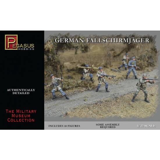 1/32 WWII German Fallschirmjager (10 Figures)