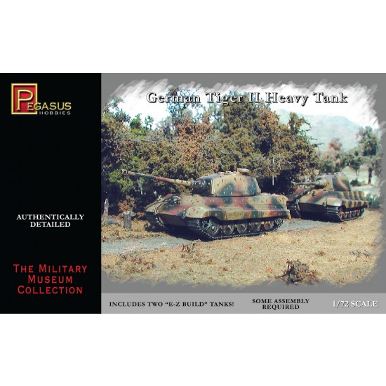 1/72 German Tiger II Heavy Tanks (2 kits)
