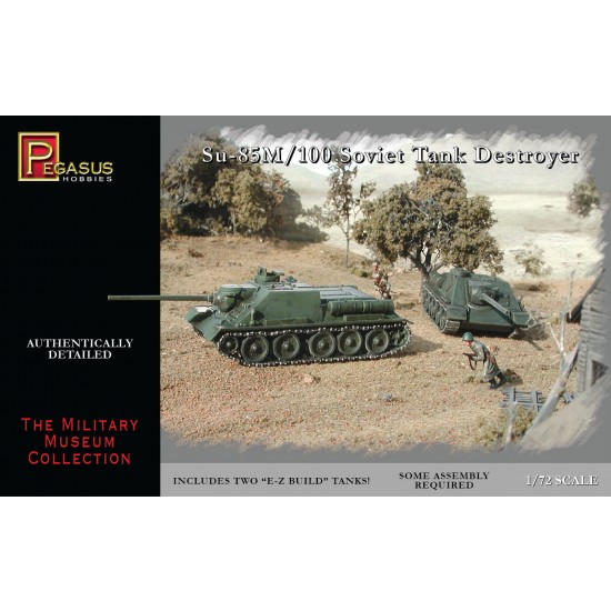 1/72 Soviet Tank Destroyer Su-85M/100 (2 tank kits)