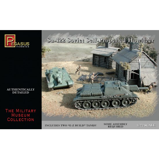 1/72 Soviet Self-Propelled Howitzer Su-122 (2 tank kits)