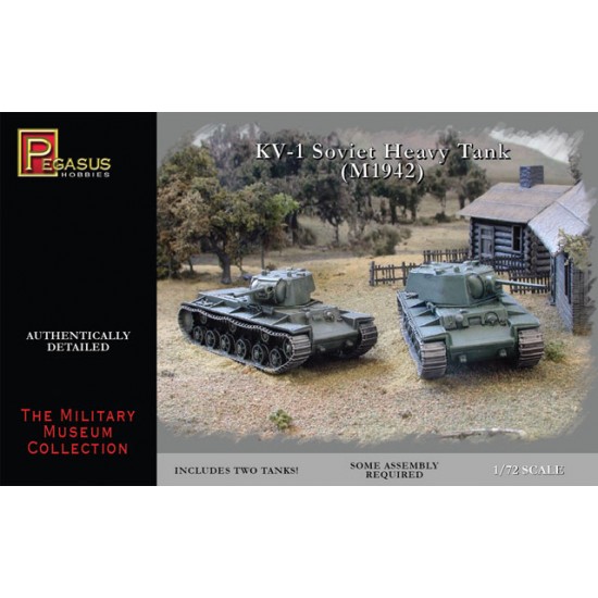 1/72 Soviet Heavy Tanks KV-1 (M1942) w/Welded and Cast Turrets (2 tank kits)