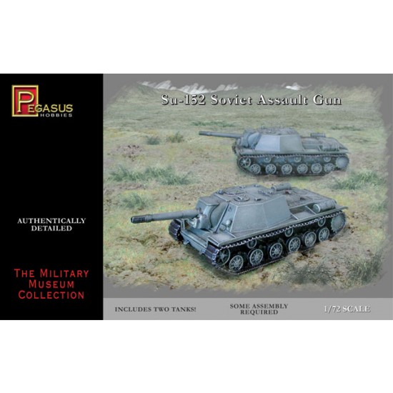 1/72 Soviet Assault Gun Su-152  (2 tank kits)