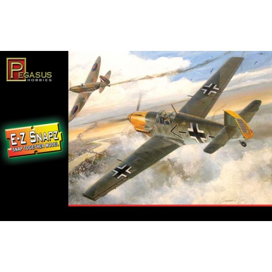 1/48 Messerschmitt Bf-109E-4 w/Markings (Snap Together)