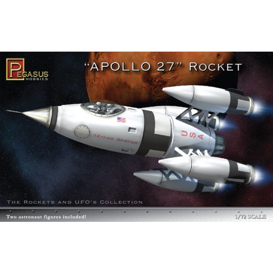1/72 Apollo 27 Rocket Set (1 Rocket, 10" Tall)