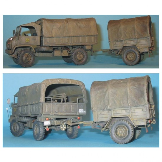 1/35 Unimog S404 & 1 ton Trailer 