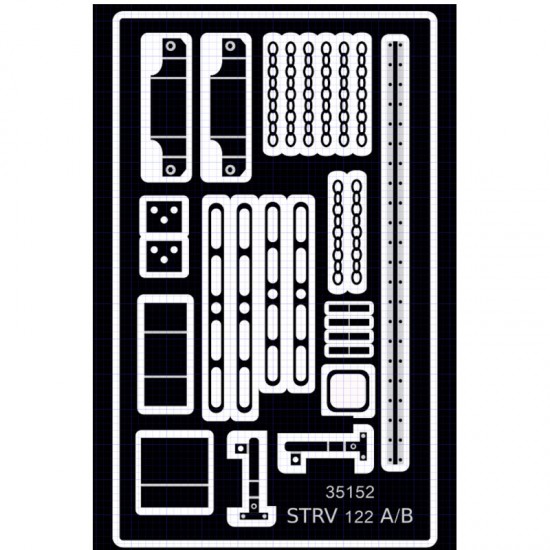 1/35 Swedish Leopard 2 Strv 121 A Conversion set for Leopard 2A4 kits