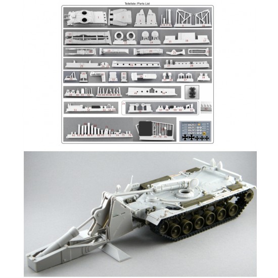 1/35 Bundeswehr M48 A2 AVLB Launcher Conversion Set for Dragon kit #3606