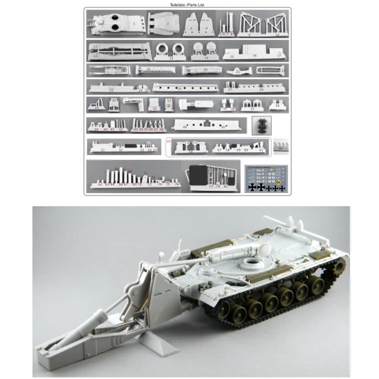 1/35 Bundeswehr M48 A2 AVLB Launcher Conversion Set for Dragon kit #3606