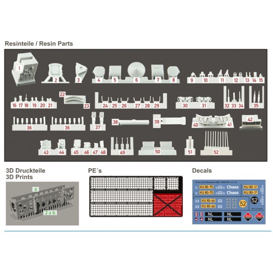 1/35 Dutch Leopard 1 PRTL A1 (Cheetah) Conversion set for Takom #2044/Meng #TS030
