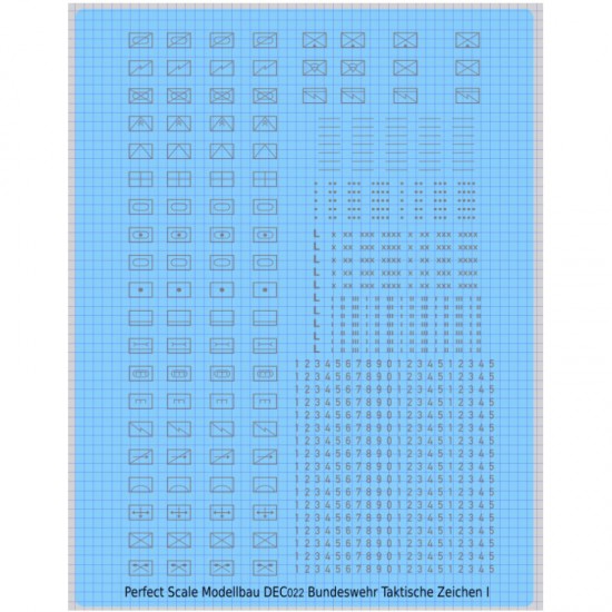 Decals for 1/35 German Bundeswehr Tactical Markings (grey)