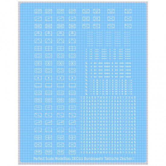 Decals for 1/35 German Bundeswehr Tactical Markings (White)