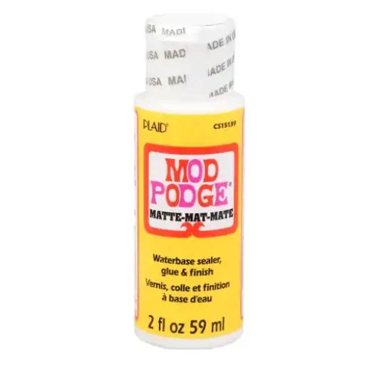 Mod Podge Matte #CS15139 (2oz/59ml) - Waterbase Sealer, Glue & Finish