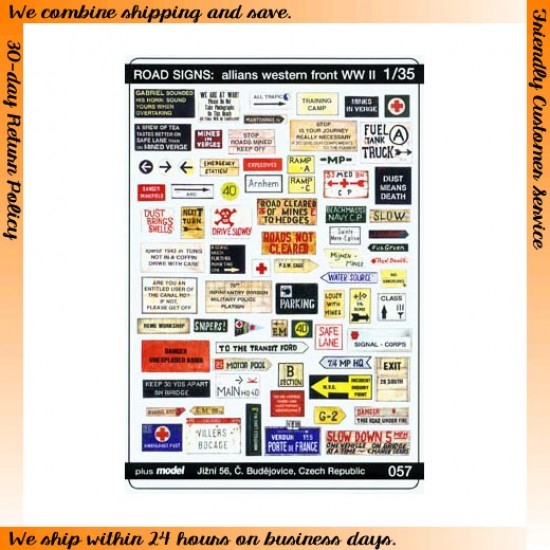 1/35 Road Signs: WWII Allied Western Front 