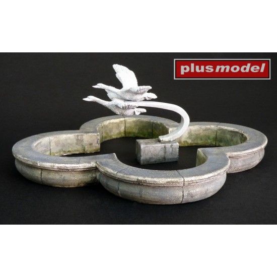 1/35 Park Fountain with Swans (diameter 180mm)