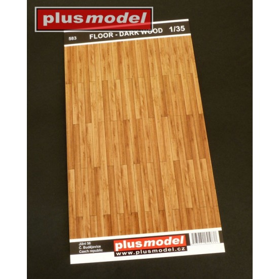 1/35 Floor - Dark Wood (hard paper)