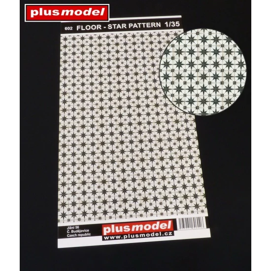 1/35 Floor - Star Pattern (dimensions 190 x 130 mm)