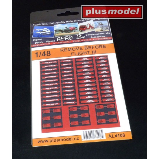 1/48 Remove Before Flight III (laser-cut paper sheet)
