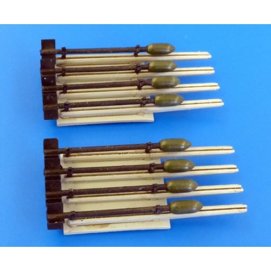 1/72 British 3inch Missiles for Hawker Hurricane kit