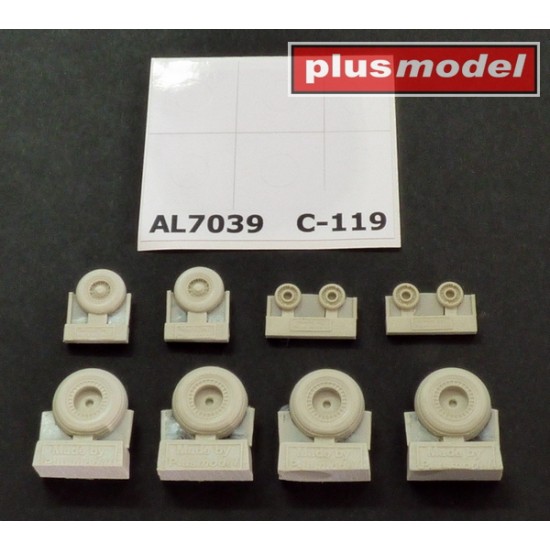 1/72 Fairchild C-119 Flying Boxcar Wheels Early Version