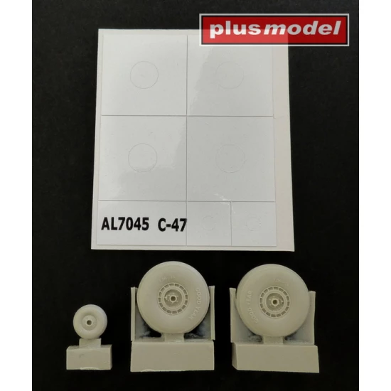 1/72 Douglas C-47 Skytrain Wheels without Cover