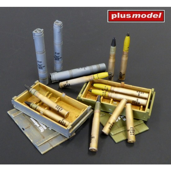 1/35 KwK 36 Ammunition 88 mm  for Tiger I, Flak 88-16, 36, 37 (10 cartridges)