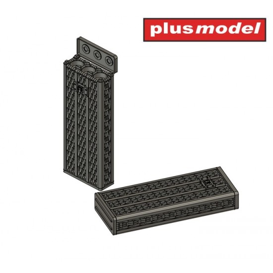1/35 88 mm Ammunition Wicker Boxes(7 closed, 3 open)