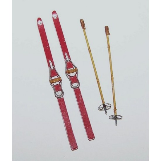 1/35 Skis with sticks (2 pairs)