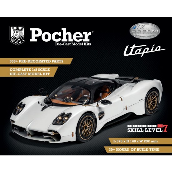 1/8 Pagani Utopia Coupe Bianco Perla
