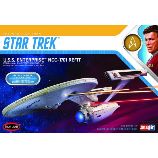 1/1000 Star Trek U.S.S Enterprise Refit Wrath of Khan Edition