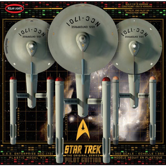 1/350 Star Trek TOS U.S.S. Enterprise w/Pilot Edition Parts