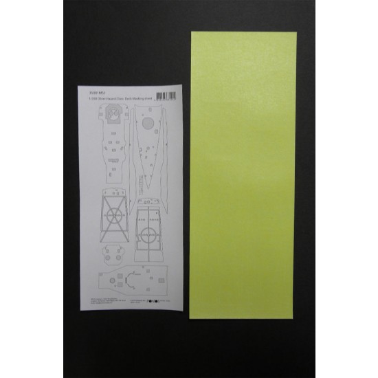 1/350 USS Oliver Hazard Perry Class Deck Masking Sheet for Academy kit