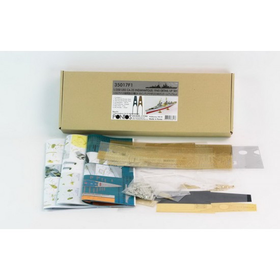 1/350 USS CA-35 Indianapolis 1945 Detail-up set for Academy kit