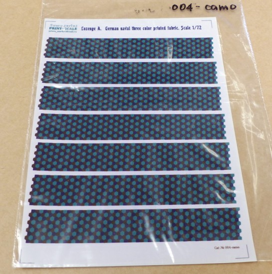 1/72 Lozenge A. (German naval three colour printed fabric) Decals