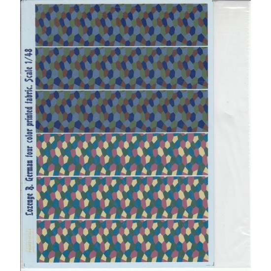 1/48 Lozenge B. (German four colour printed fabric) Decals