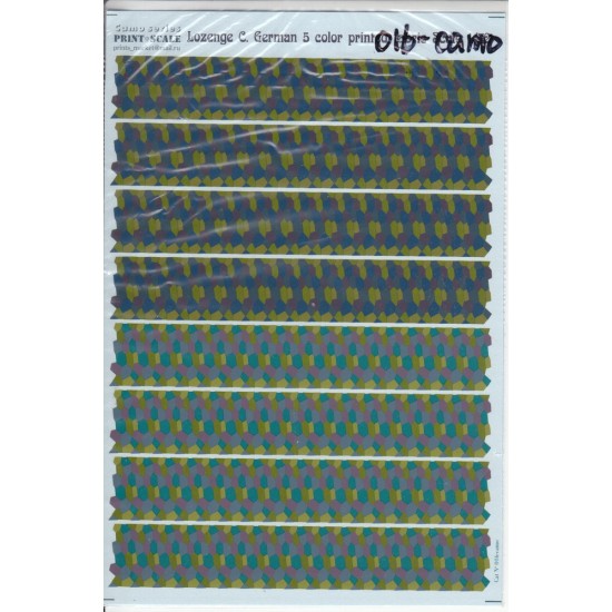 1/72 Lozenge C. (German 5 colour printed fabric) Decals