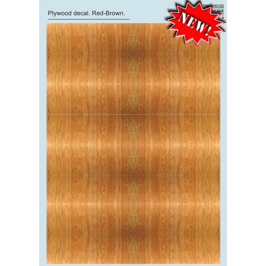 1/72 - 1/48 Plywood Decal Part.2 - Red-Brown