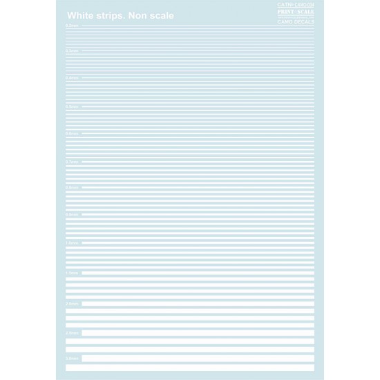 White Strips Decals