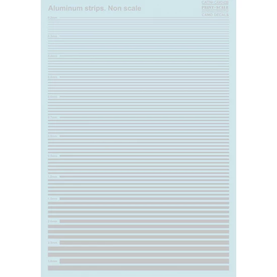 Aluminum Strips Decals