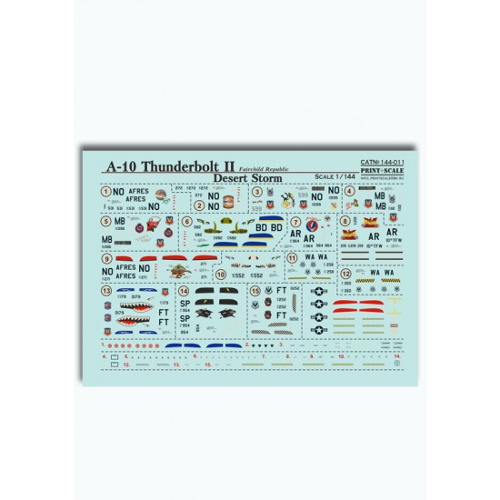 1/144 A-10 Thunderbolt II Decals