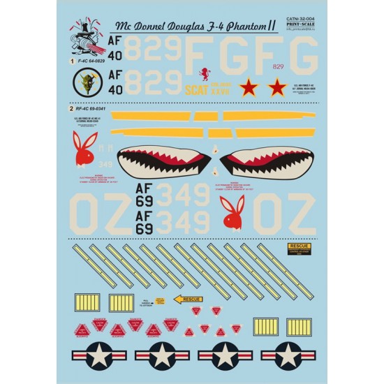 1/32 F-4 Phantom II in Vietnam war Part 1 Decals