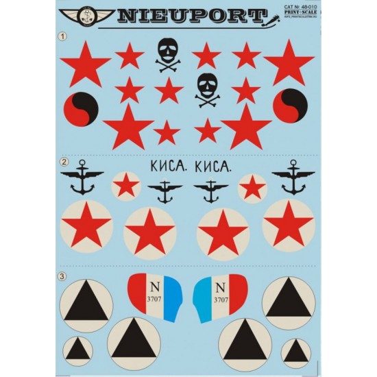 1/48 Nieuport (Part 1) Decals 