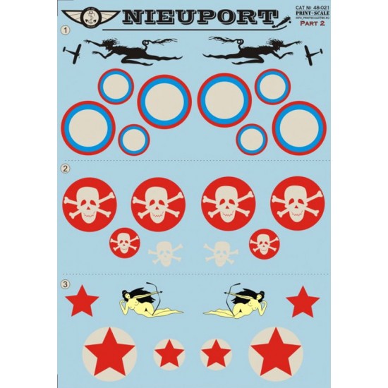 1/48 Nieuport (Part 2) Decals 