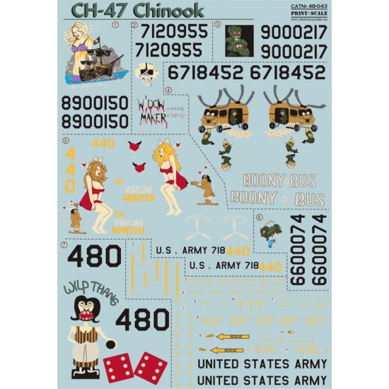 1/48 CH-47 Chinook (Part 1) Decals