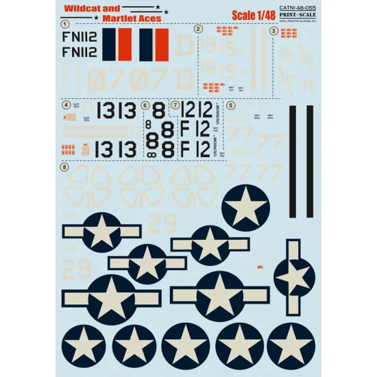1/48 Wildcat and Martlet Aces Decals