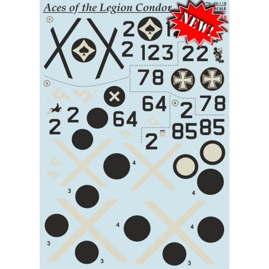 1/48 Aces of the Legion Condor Decals Part 1 
