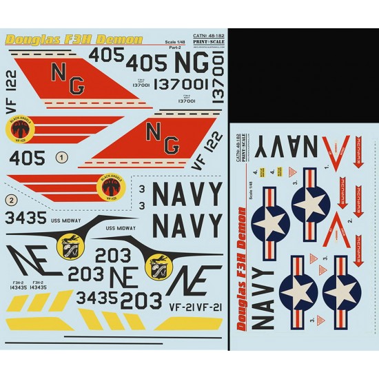 Decals for 1/48 Douglas F3F Demon Part 2