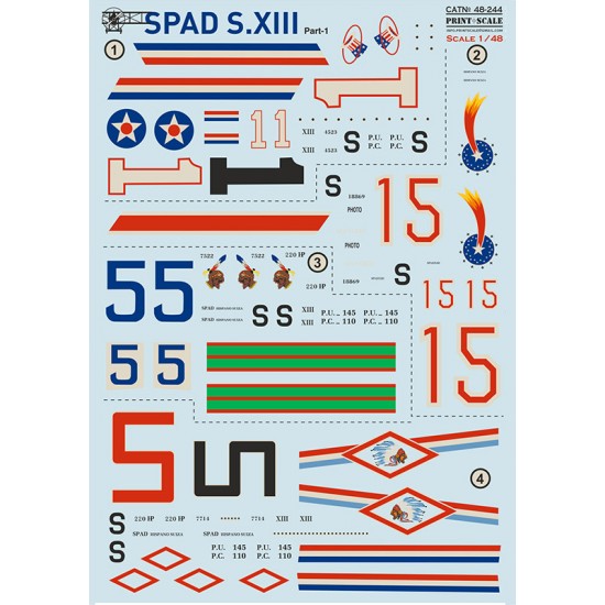 Decal for 1/48 SPAD Xlll Part 1