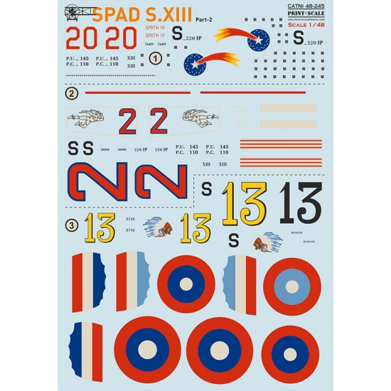 Decal for 1/48 SPAD Xlll Part 2