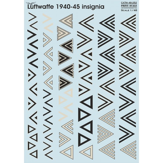 1/48 Luftwaffe 1940-45 insignia. Winkel. Part 1 Decal