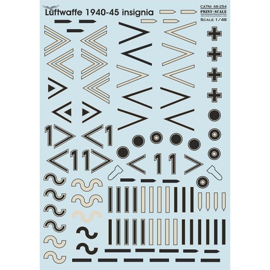 1/48 Luftwaffe 1940-45 insignia. Winkel. Part 3 Decal